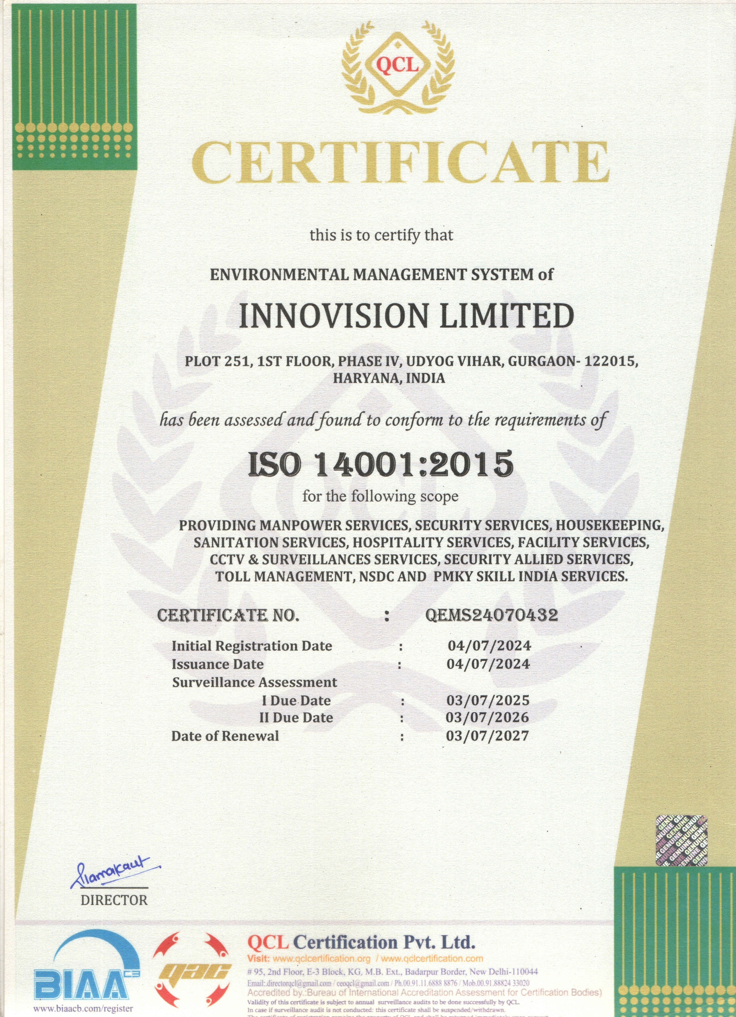 ISO 14001:2015
